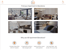 Tablet Screenshot of apartmentbarcelona.com